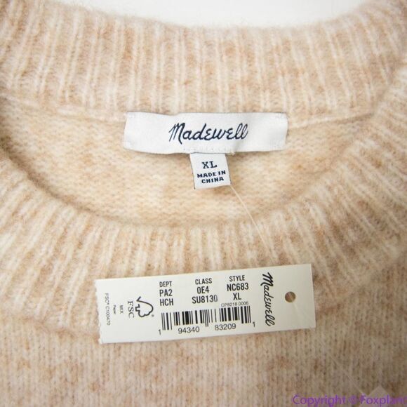 NEW Madewell Cedarbrook Pullover Sweater in Colorblock, XL - Picture 16 of 16